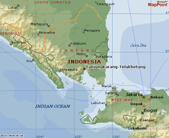 Bandar Lampung map  City Maps 