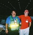 Joseph and Chris at Katrina shelter 9 05