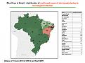 Microcephaly cases per state for EW 23 (Map and table): confirmed cases due to neurological infection