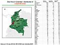 Distribution of ZIKV cases (suspected) per state (Map and table)