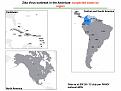 ZIKV in the Americas: suspected cases per country/region (Map)