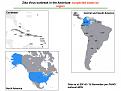 ZIKV in the Americas: Suspected  cases per country/region (Map)