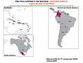 ZIKV in the Americas: Confirmed (locally transmitted) cases per country/region (Map)