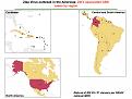 ZIKV associated cases of GBS  per country/region (Map)